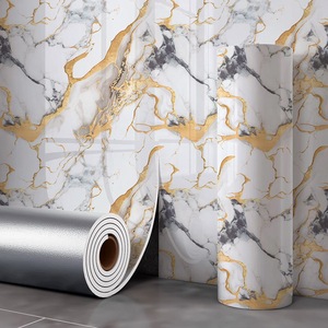 Adesivi Murali 3D in Vinile Autoadesivo, Materiale Ecologico, Moderno, Testurizzato, Impermeabile, Antiolio, Effetto Marmo per Soggiorno e <span class=keywords><strong>Palestra</strong></span> - Product Image 4