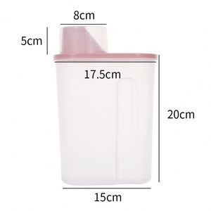 Factory Wholesale Household Grain Airtight Canisters <b>Kitchen</b> Plastic Food <b>Storage</b> <b>Jars</b> Dry Fruit Snack <b>Storage</b> Containers Custom - Product Image 2