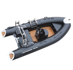 Yacht côtelé de luxe à coque rigide de 430cm, canot pneumatique en fibre de verre avec certificat CE, <span class=keywords><strong>prix</strong></span> d'usine - Product Image 1