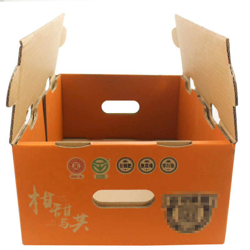 Recyclable Corrugated Cardboard Box Special Hard UV Coated Carton for Fruit and Vegetable Packaging