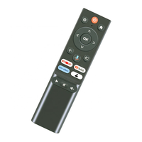 Télécommande vocale RCU Starsat OEM ODM de l'usine Hostrong, compatible avec les téléviseurs LED LCD intelligents, prise en charge de la personnalisation