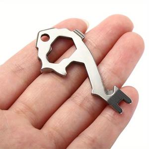 Llavero Multifuncional de Acero Inoxidable con Forma de Pez, Herramienta EDC, Destapador de Botellas, Destornillador, Mini Herramienta para Exteriores - Product Image 2