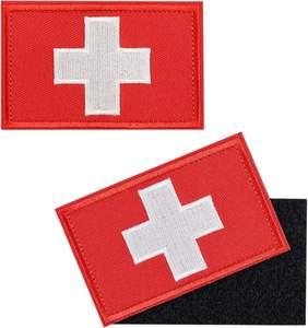 <span class=keywords><strong>2</strong></span>個EP-307応急処置キット赤十字戦術医療パッチ (PVC刺繍3x2インチ) バッグ用帽子ペットハーネス用 - Product Image 6