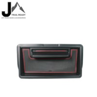 Boîte de rangement pour tableau de bord de voiture, pour Suzuki Jimny 2018 + 3 5 portes JB64 JB74, plateau organisateur avec tapis en caoutchouc antidérapant, accessoires d'intérieur
