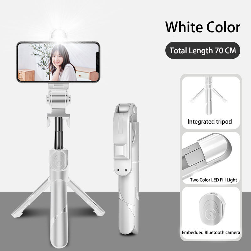 Blanc XT-XT-02S [Avec lumière LED et longueur 70CM]