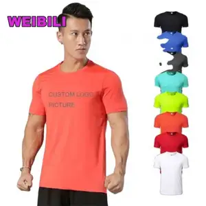 Bán Buôn Tùy Chỉnh Lỏng Phù Hợp Đồng Bằng Trống Polyester Thể Thao Màu Trắng Phòng Tập Thể Dục Người Đàn Ông Cao Cấp Sang Trọng T-Shirt