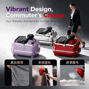Fer à <span class=keywords><strong>vapeur</strong></span> et défroisseur 2-en-1 haute puissance, portable, <span class=keywords><strong>pour</strong></span> un repassage rapide et un nettoyage des plis des vêtements à domicile - Product Image 1