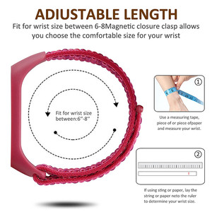 Deporte tela de Nylon bucle banda para Xiaomi <span class=keywords><strong>Mi</strong></span> banda 5 reemplazo Correa - Product Image 5