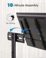 Soporte Universal de Mesa para TV de 32 Pulgadas LCD LED, Base Ajustable en Altura con Base de Vidrio Templado