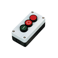 Boîtier de commande XAL-B avec indicateur rouge, vert, noir, fonctions Start-Stop, station de contrôle Flush, sélecteur NC/NO et boîtier de boutons-poussoirs