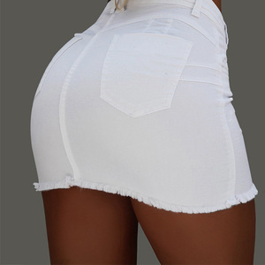 <strong>Women</strong> <strong>Jeans</strong> Skirts Ladies Denim Fashion Button <strong>Short</strong> <strong>Jeans</strong> <strong>Short</strong> Skirt - Product Image 3