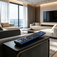 Control Remoto Universal Programable por Voz con Bluetooth, de Aleación de Aluminio, para Proyectores Empresariales, Hoteles, TV, Personalización OEM y ODM de Fábrica