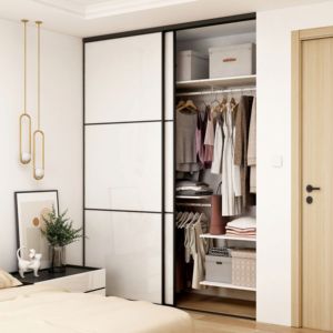 Pintu Lemari OSB Kontemporer yang Dapat Diperpanjang, Dapat Dikunci, dan Hemat Ruang untuk Kamar Tidur - Product Image 3
