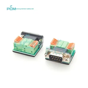 DB9 Male to Spring Terminal Block Passive Adapter RS232 485 Signal Module