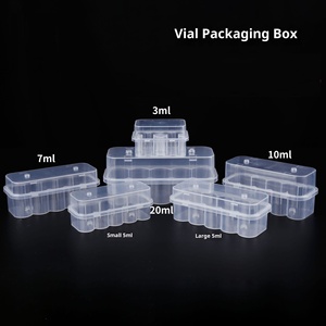 Bán buôn tùy chỉnh nhựa có thể tái chế hộp lưu trữ 10 cho vaccine chai lọ Peptide trường hợp container - Product Image 1