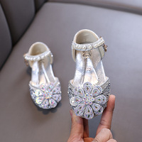 Chaussures de danse pour bébé fille princesse avec diamants pour les saisons d'hiver et de printemps