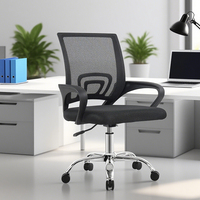 Échantillon Gratuit Chaise de Bureau Pivotante en Maille Économique pour Ordinateur et Visiteurs