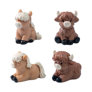 <span class=keywords><strong>Miniatura</strong></span> de Vaca y Caballo, Micropaisaje, Decoración de Oficina, Jardín, Escritorio, Mesa de Fiesta, Mini Figuras de Animales de Resina, Adornos - Product Image 5