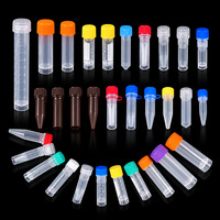 Tube cryogénique de 1,8 ml en PP avec bouchon à vis, autoportant, pour congélation et stockage d'échantillons en laboratoire