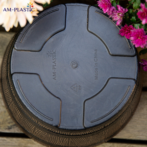 <span class=keywords><strong>Maceta</strong></span> Decorativa de Plástico con Diseño de Barril de Vino para Interiores/Exteriores, Hogar, Balcón, Jardín, Estilo <span class=keywords><strong>Madera</strong></span> Sintética para Plantas y Flores - Product Image 5