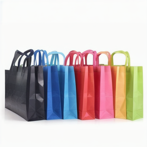 Sac à provisions à poignée non tissé réutilisable écologique avec logo personnalisé toile de taille moyenne impression par transfert de chaleur fermeture personnalisée pour - Product Image 6