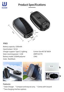 Haute qualité et bas prix Mini extérieur d'urgence solaire sans fil chargeur porte-clés batterie externe Portable Mobile charge - Product Image 6