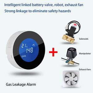 Tuya Wifi Thông Minh Khí Tự Nhiên Báo Động Cảm Biến Nhiệt Độ Chức Năng Dễ Cháy <span class=keywords><strong>Gas</strong></span> Rò Rỉ LCD Hiển Thị Detector Tương Thích Cuộc Sống Thông Minh Ứng Dụng - Product Image 2