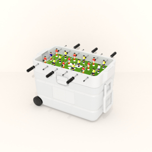 กล่องเก็บความเย็นขนาด 30 ลิตร พร้อมโต๊ะฟุตบอล 4 เสา สำหรับเล่นในร่มหรือกลางแจ้ง - Product Image 6