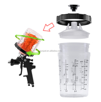 Gobelet de mélange de peinture jetable professionnel DIY 400ML 125mic/190mic pour pistolet de pulvérisation HVLP