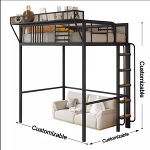 <span class=keywords><strong>Lit</strong></span> mezzanine pour enfants de haute qualité sur mesure avec <span class=keywords><strong>escalier</strong></span> et armoire de rangement, <span class=keywords><strong>lit</strong></span> <span class=keywords><strong>surélevé</strong></span> pour les petits espaces et les chambres duplex - Product Image 2