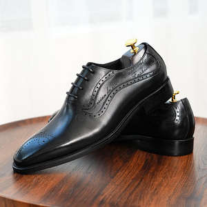 Chaussures Oxford pour hommes en cuir véritable de qualité supérieure - Luxe, bout pointu, sur mesure |   Vente en gros d'automne - Product Image 5