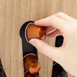 Support <span class=keywords><strong>mural</strong></span> en bambou pour capsules de café, organisateur de capsules <span class=keywords><strong>Nespresso</strong></span> pour comptoir - Product Image 3