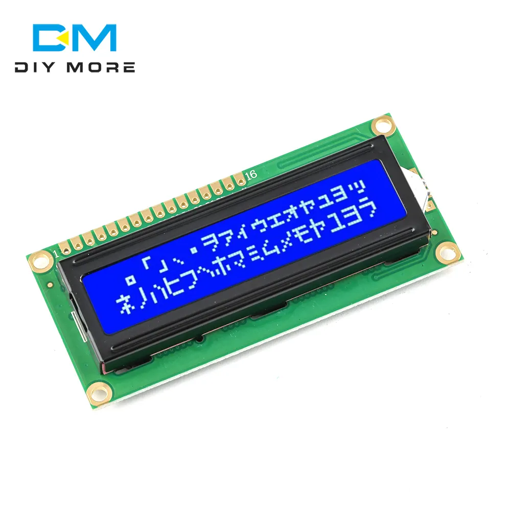 LCD1602 1602จอแอลซีดีหน้าจอสีฟ้าตัวละครจอแสดงผล LCD สีฟ้า Blacklight TFT LCD โมดูล DC 5โวลต์80มิลลิเมตร * 35มิลลิเมตร * 11มิลลิเมตร