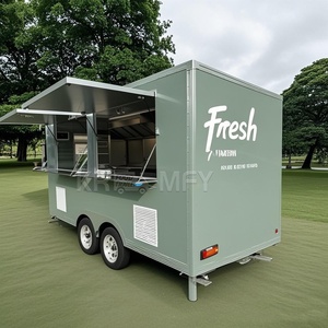 ร้านขายไอศกรีมเคลื่อนที่ รถบรรทุกสมัยใหม่ ได้รับใบรับรอง CE รถตู้ขายอาหารเคลื่อนที่ รถพ่วงขายกาแฟและอาหาร - Product Image 6