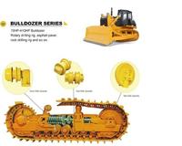 Pièces d'excavatrice, pièces de bulldozer, ensemble de semelles de chenille, rouleau de chenille, rouleau porte-rouleau, pièces de rechange à vendre