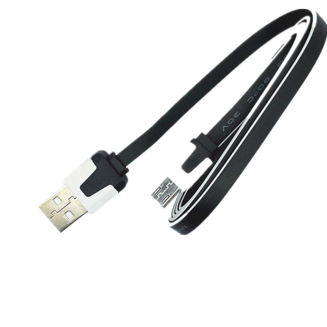 Factory Black USB a to Micro USB 5P Data Charging Cable