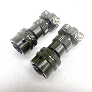 Amfenolo Socapex, PT, lega di rame a parete a 4 vie MIL Spec connettore circolare riceptaclegreen, contatti a parete, guscio 8 - Product Image 6