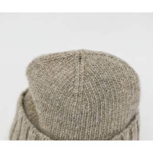 100% Bonnet en laine de mouton mongole biologique unisexe gris biologique | Super chaud respirant écologique personnalisé et vente en gros - Product Image 3