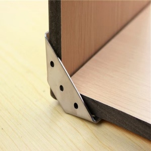 Gabinete de esquina de acero inoxidable para cocina, baño, tipo escalera, ángulo colgante, cierre suave, soportes de esquina fija de tres lados - Product Image 4