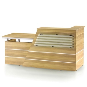 China Manufacturer Small Standing Reception Counter Retail Front <b>Desk</b> Furniture - Product Image 6