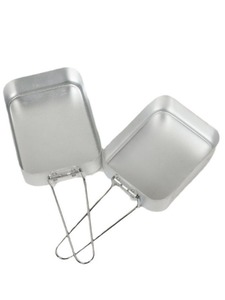 Ensemble de boîte à lunch tactique de style britannique, 2 pièces, 380g, aluminium, camping, rangement, 2 pièces - Product Image 3