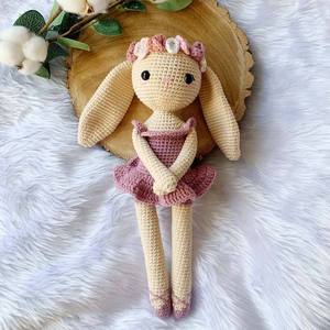 Tùy chỉnh Crochet <span class=keywords><strong>Bunny</strong></span> đồ chơi dễ thương bé Quà Tặng dệt kim thỏ búp bê Crochet <span class=keywords><strong>Bunny</strong></span> búp bê dễ thương <span class=keywords><strong>Bunny</strong></span> Nursery đồ chơi Amigurumi nhồi bông đồ chơi - Product Image 4