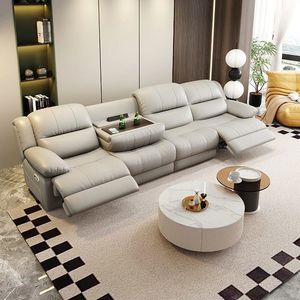 Sofá Modular Seccional de Cuero Estilo Urbano Chic, Ecológico, Relleno de Esponja, para Sala de Estar, Venta al Por Mayor - Product Image 1