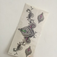 Autocollant corporel sexy imperméable pour femme, tatouage temporaire pour le dos, la taille et la poitrine, 90x190mm, encre écologique