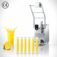 Machine d'emballage automatique PLC pour liquides purs, remplissage, scellage et emballage sous film, 110/220V, 45kg, pour liquides, bâtonnets glacés, jus de fruits