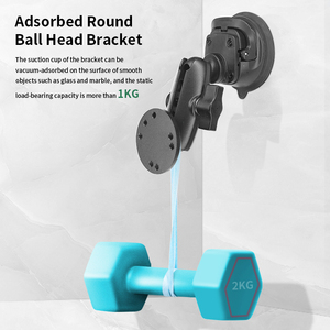 Black iPad Suction Mount Stand <b>Tablet</b>/Phone <b>Holder</b> with Suction Cup for iPad for Window Bathroom Mirror or <b>Car</b> Black - Product Image 3
