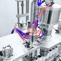 Machine de remplissage pneumatique semi-automatique 4-en-1 à prix d'usine pour bouteilles d'huile, de peinture et de cosmétiques
