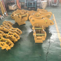 Vente directe du fabricant : attache rapide à double verrouillage jaune 3-6 tonnes pour mini-excavatrice