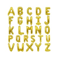 Ballons en aluminium de haute qualité, grands ballons en forme de lettres de 16 pouces, articles et fournitures de décoration pour fêtes, ballons en mylar en forme de lettres.