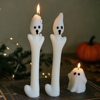 Bougies Pilier Artisanales Fantaisie en Cire de Soja Parfumées, Décorations d'Intérieur Thème Mummy Fantôme, Cadeaux d'Halloween Nouveauté, Favors de Fête, Vente en Gros
